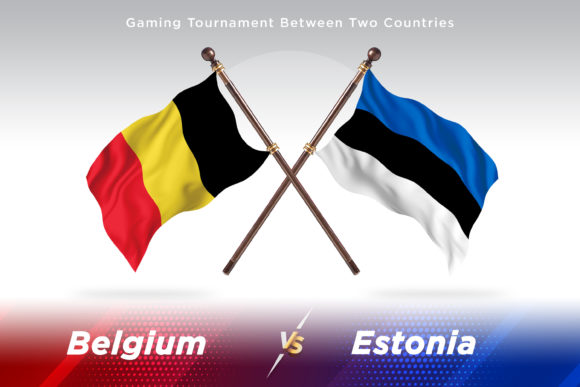 Belgium Versus Estonia Two Flags: A Creative Illustration for Global Designers