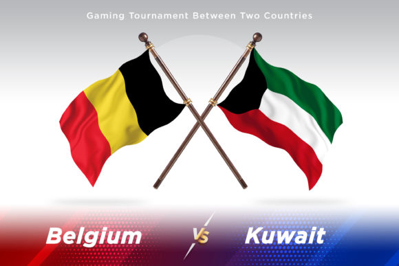 Belgium Versus Kuwait Two Flags: Strategic Use of Country Flag Illustrations in Design and Communication