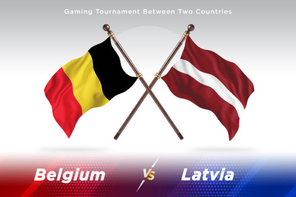 Belgium Versus Latvia Two Flags: A Powerful Visual Concept