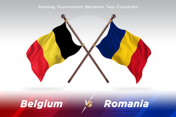 Belgium Versus Romania: A Creative Flag Design Asset