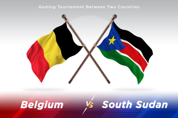 Belgium Versus South Sudan: A Two-Flag Concept Illustration for Global Design Projects
