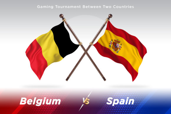 Belgium Versus Spain Two Flags: A Comparative Illustration Tool