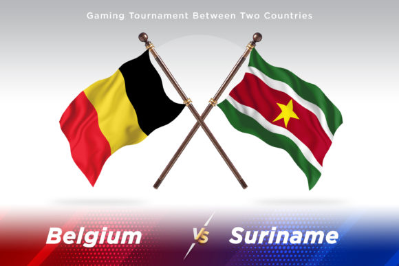 Belgium Versus Suriname Two Flags: A Unique Design Asset