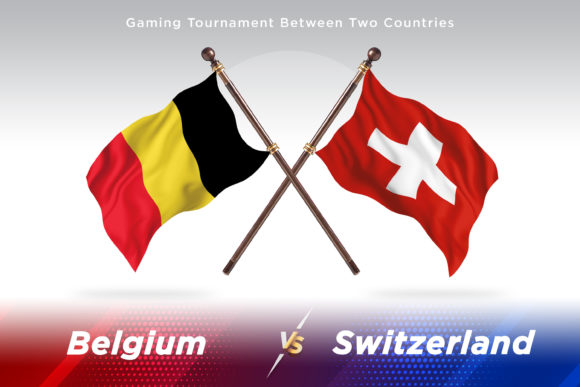 Belgium Versus Switzerland Two Flags: A Visual Concept for Global Comparisons