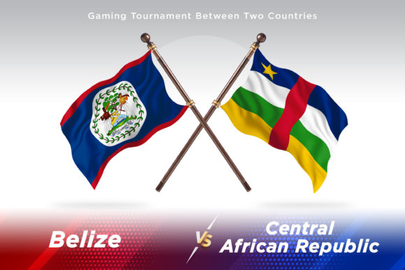 Belize Versus Central African Two Flags