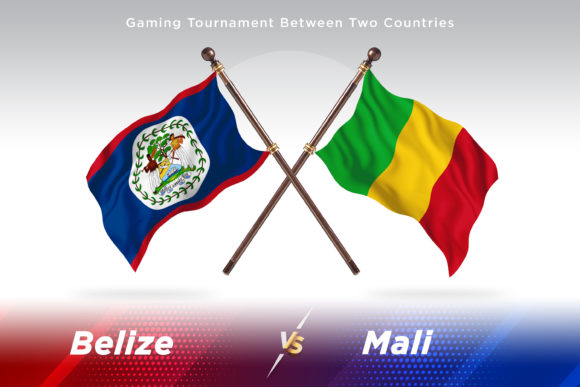 Belize Versus Mali Two Flags: A Visual and Conceptual Comparison Illustration