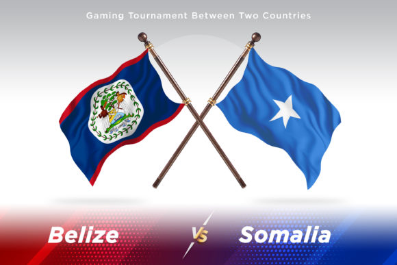Belize Versus Somalia Two Flags: A Visual Comparison for Design and Research Purposes