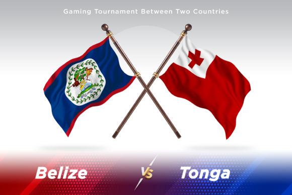 Belize Versus Tonga Two Flags: A Creative Tool for Designers and Content Creators