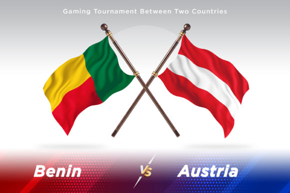 Benin Versus Austria Two Flags – A High-Quality Design Asset for Creative Professionals