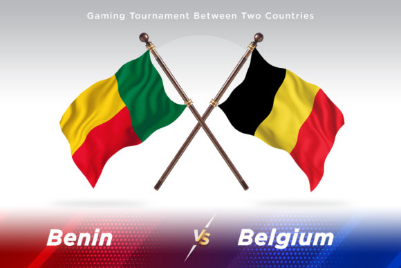 Benin Versus Belgium Two Flags Design